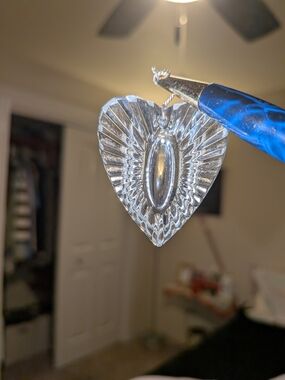 Clear Glass Crystal Heart Pendant